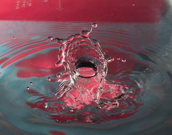Water Drop Collision in Late Stage