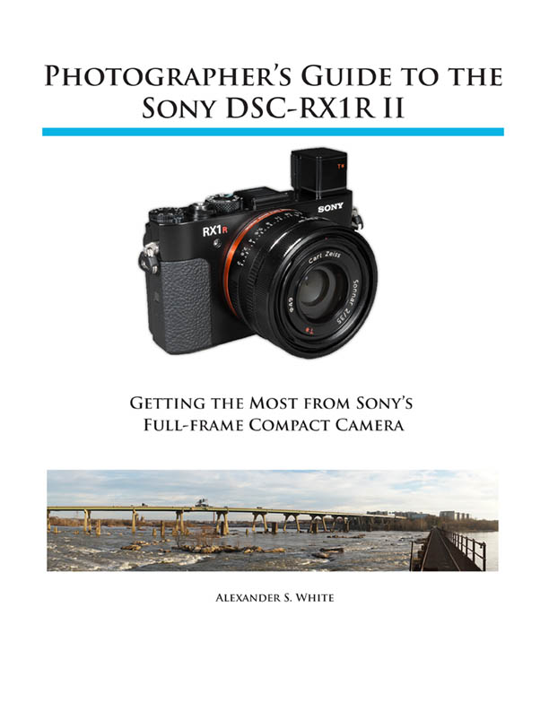 Front cover of Sony RX1R II book